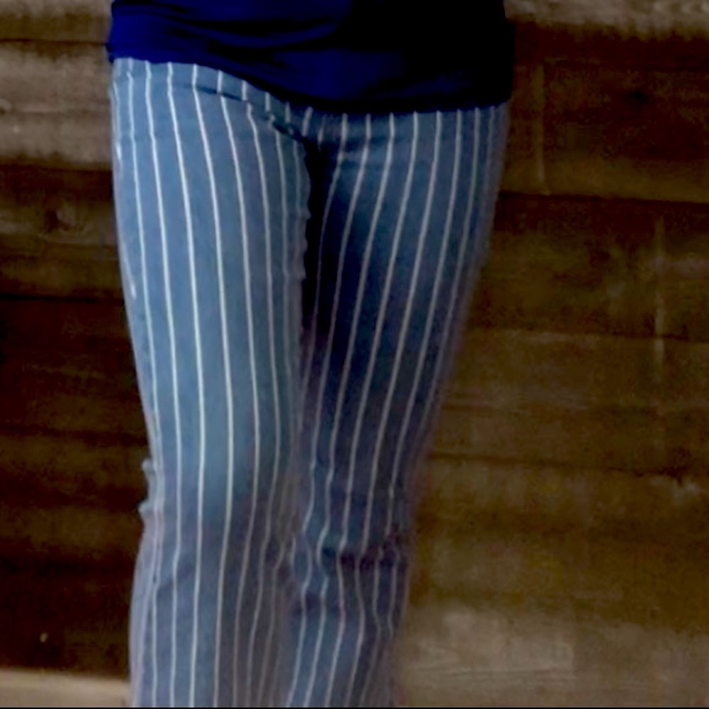 LAST ONE!! Cello Jeans Striped Super Flare Jeans - Picture 12 of 14